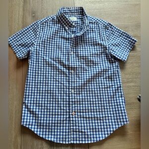 Crewcuts Boy Blue Checkered Gingham Shirt; Size 10